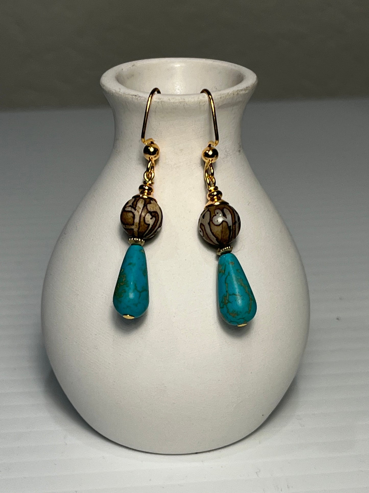 Turquoise Prayer Earrings