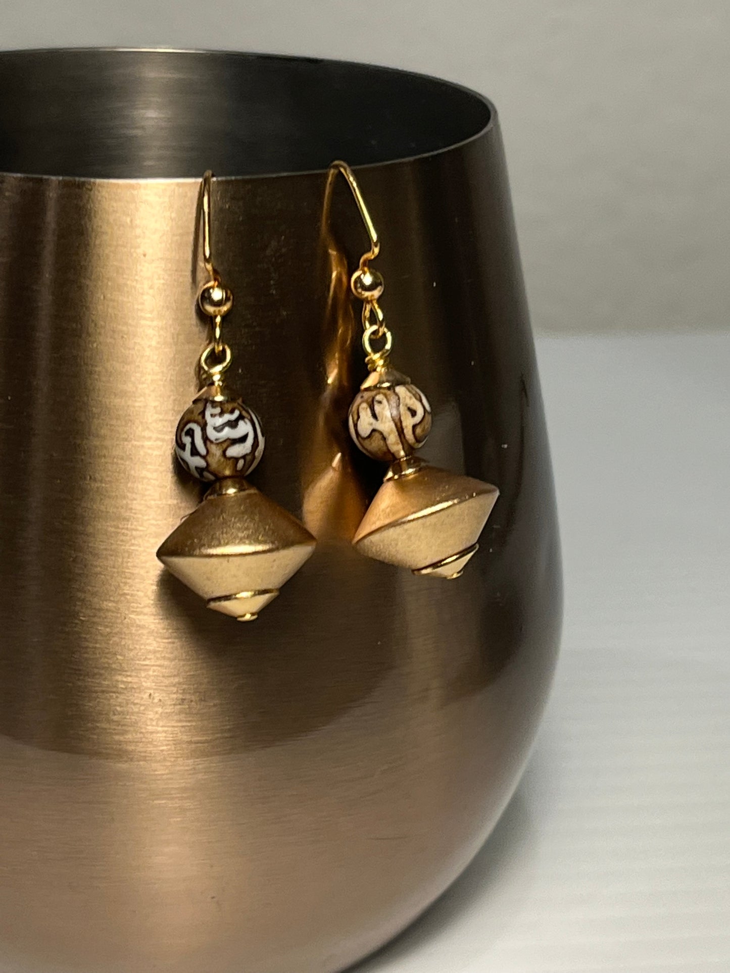 Tibetan Saucer Earrings