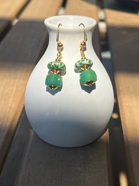 Green Goddess Earrings