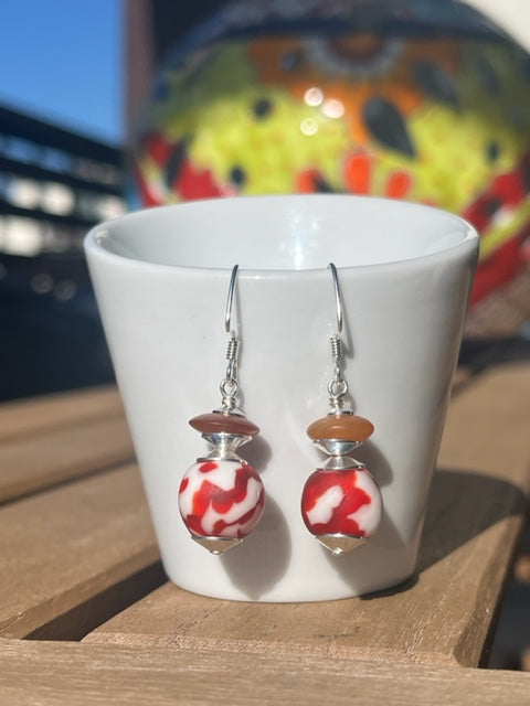 Peppermint Swirl Earrings