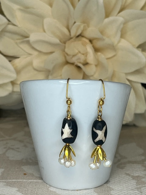 Batik Tulip Earrings