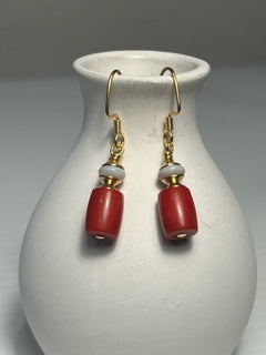 Coral Moon Earrings